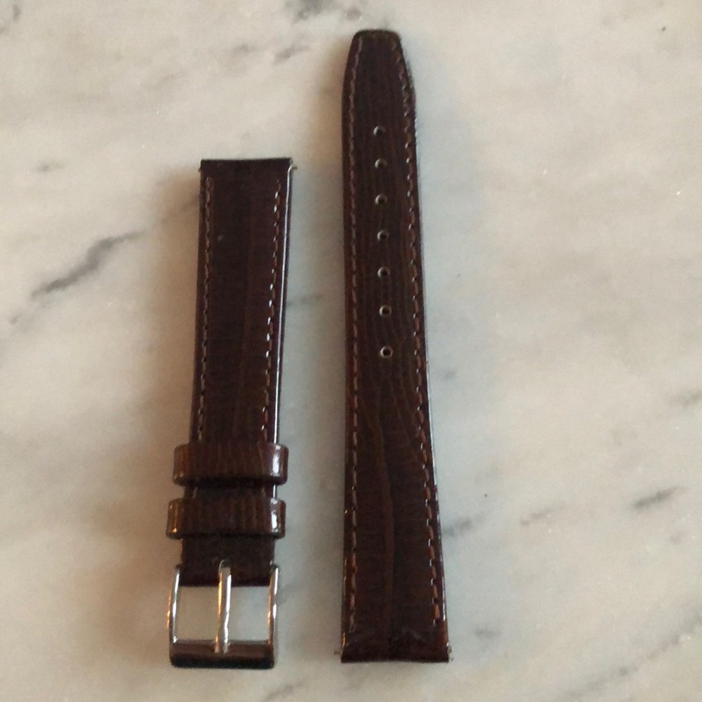 Brown Genuine Leather Watchband